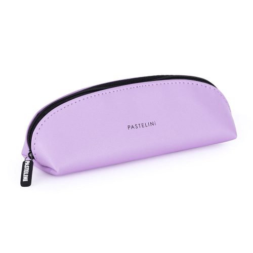 Pastelini pasztell lila ovális beledobálós tolltartó PU anyagból