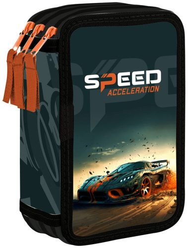 Autós tolltartó, 3 emeletes, üres – Speed Acceleration mintával