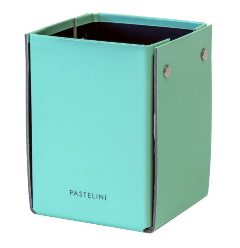 Pastelini asztali ceruzatartó – pasztell zöld, laminált karton, 80x105x80 mm