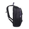 OXY Zero iskolatáska – fekete virágmintás ergonomikus hátizsák 3 rekesszel (47x32x18 cm, 27L)