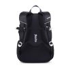 OXY Zero iskolatáska – fekete virágmintás ergonomikus hátizsák 3 rekesszel (47x32x18 cm, 27L)