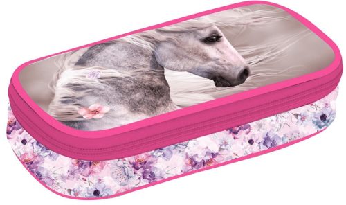 Lovas tolltartó, beledobálós – Horse Romantic, fehér ló