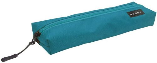 Verde szögletes tolltartó – keskeny, petrol színű, beledobálós, 21 cm