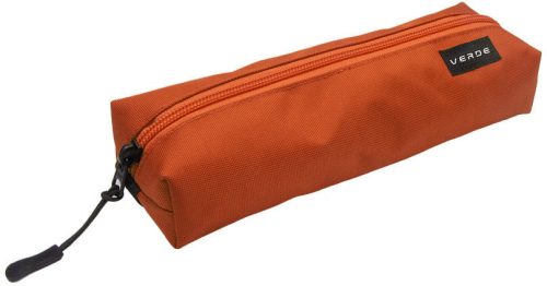 Verde széles tolltartó – szögletes, téglaszínű, beledobálós, 21 cm
