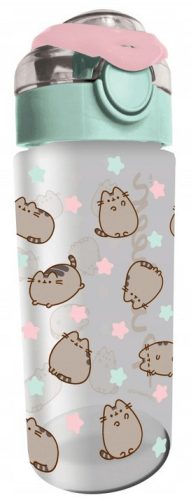 Pusheen cicás kulacs 500ml zöld-rózsaszín – stílusos ivópalack minden napra