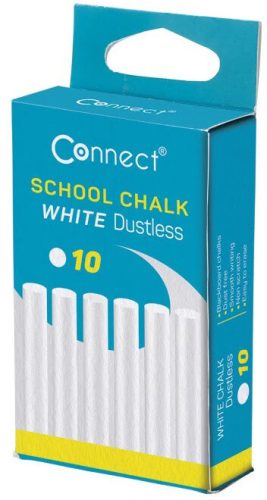 Connect fehér táblakréta 10 darabos pormentes
