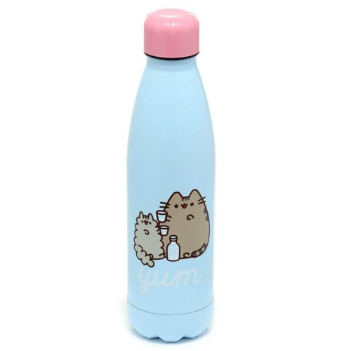 Pusheen cicás rozsdamentes acél thermo palack 500ml – hőtartó kulacs ínyenc Pusheen mintával