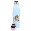 Pusheen cicás rozsdamentes acél thermo palack 500ml – hőtartó kulacs ínyenc Pusheen mintával