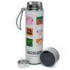 Minecraft rozsdamentes acél thermo palack digitális hőmérővel 450ml – teaszűrős ivópalack