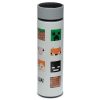 Minecraft rozsdamentes acél thermo palack digitális hőmérővel 450ml – teaszűrős ivópalack