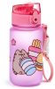Pusheen kulacs 350 ml – cicás, rózsaszín, ínyenc Pusheen mintával, BPA mentes