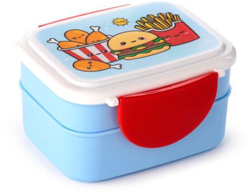 Foodiemals uzsonnás doboz szett evőeszközökkel – Bento, BPA mentes