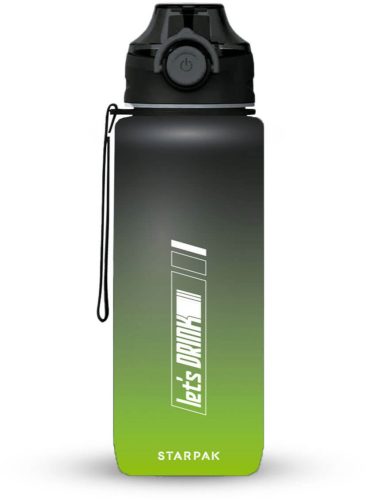 Let’s Drink kulacs 400ml zöld-fekete – Starpak praktikus ivópalack gyerekeknek