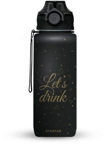 Let’s Drink kulacs 400ml fekete – Starpak ivópalack gyerekeknek és felnőtteknek