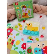 Tooky Toy puzzle készlet - színek tanulása