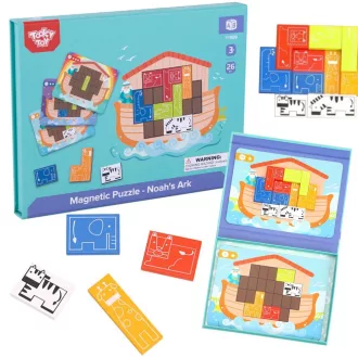 Tooky Toy Noé bárkája mágneses puzzle készlet