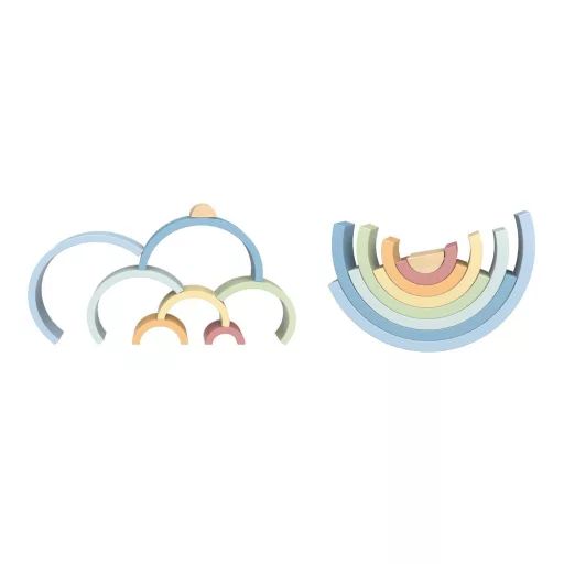 Tooky Toy fa montessori szivárványkirakó