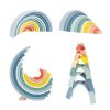 Tooky Toy fa montessori szivárványkirakó