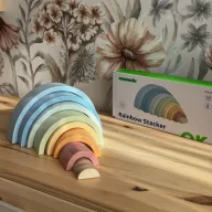 Tooky Toy fa montessori szivárványkirakó