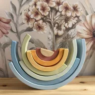 Tooky Toy fa montessori szivárványkirakó