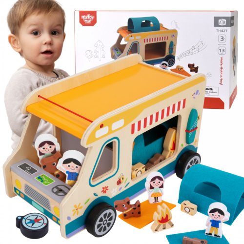 JátékTooky Toy fa lakóautó készlet 