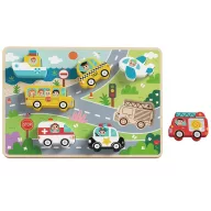 JátékTooky Toy magasított járműves puzzle