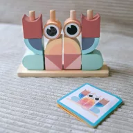   Tooky Toy 18 db-os montessori puzzle - fejlesztőjáték 2 éves kortól - feladatlapokkal