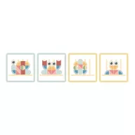   Tooky Toy 18 db-os montessori puzzle - fejlesztőjáték 2 éves kortól - feladatlapokkal
