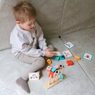   Tooky Toy 18 db-os montessori puzzle - fejlesztőjáték 2 éves kortól - feladatlapokkal