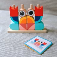   Tooky Toy 18 db-os montessori puzzle - fejlesztőjáték 2 éves kortól - feladatlapokkal