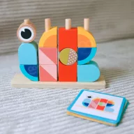   Tooky Toy 18 db-os montessori puzzle - fejlesztőjáték 2 éves kortól - feladatlapokkal