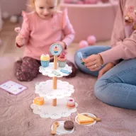 Tooky Toy  3 szintes tortaállvány kiegészítőkkel