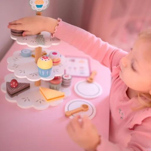 Tooky Toy  3 szintes tortaállvány kiegészítőkkel