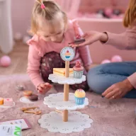 Tooky Toy  3 szintes tortaállvány kiegészítőkkel