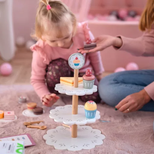 Tooky Toy  3 szintes tortaállvány kiegészítőkkel