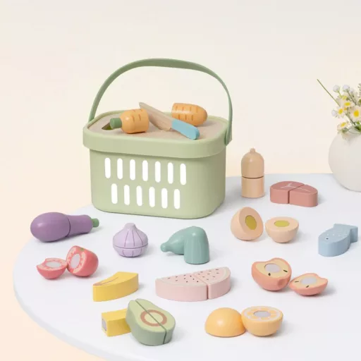 JátékTooky Toy fa szeletelhető ételek– 31 db-os készlet 