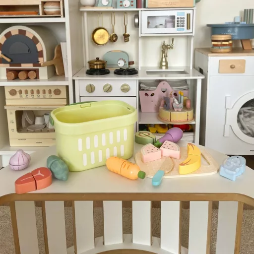 JátékTooky Toy fa szeletelhető ételek– 31 db-os készlet 