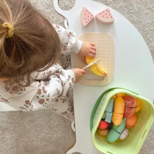 JátékTooky Toy fa szeletelhető ételek– 31 db-os készlet 