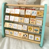 Tooky Toy tanuljunk angolul! kétoldalas abakusz képekkel