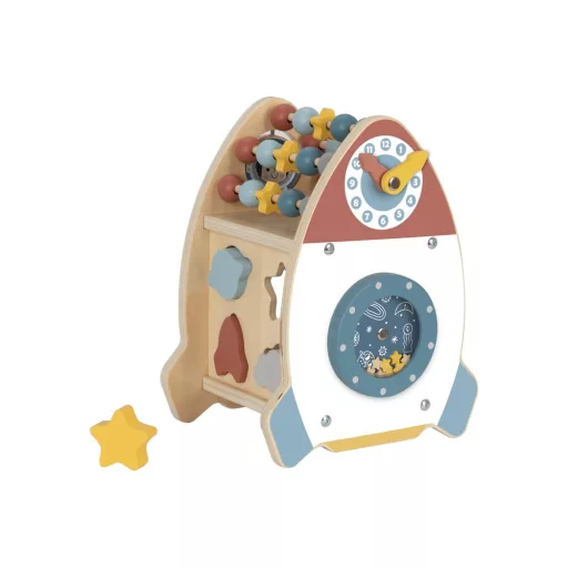 Tooky Toy multifunkciós tevékenységi rakéta - montessori