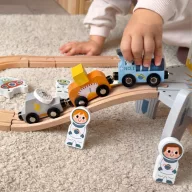 Tooky Toy űrhajós vonatkészlet  