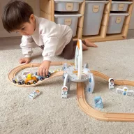 Tooky Toy űrhajós vonatkészlet  