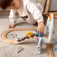 Tooky Toy űrhajós vonatkészlet  