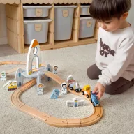 Tooky Toy űrhajós vonatkészlet  