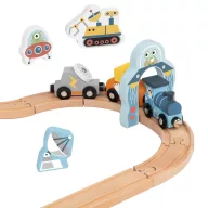 Tooky Toy űrhajós vonatkészlet  