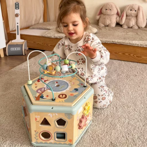 Tooky Toy XL montessori, multifunkciós aktív kocka