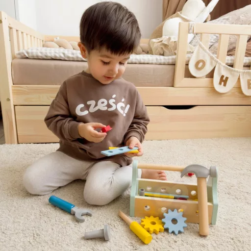 Tooky Toy szerszámosláda 18 kiegészítővel