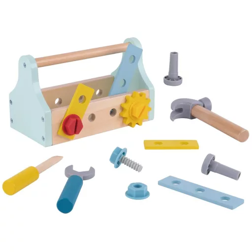 Tooky Toy szerszámosláda 18 kiegészítővel