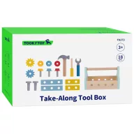 Tooky Toy szerszámosláda 18 kiegészítővel