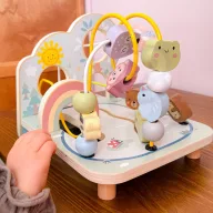 JátékTooky Toy erdei labirintus golyóvezető - fa motorikus fejlesztőjáték 